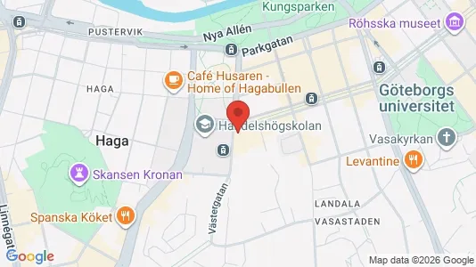 Apartments for rent i Gothenburg City Centre - kort over placeringen