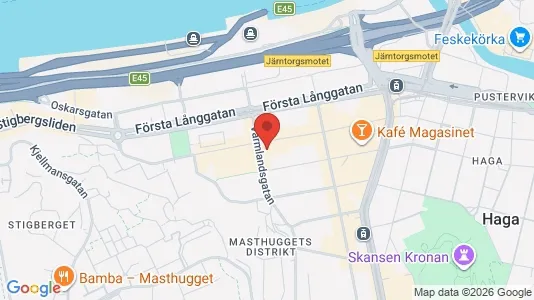 Apartments for rent i Gothenburg City Centre - kort over placeringen