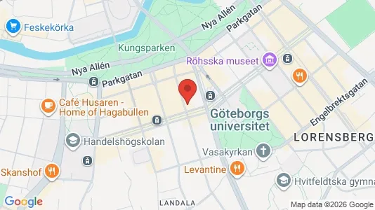 Apartments for rent i Gothenburg City Centre - kort over placeringen