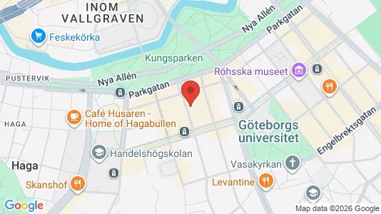 Apartments for rent i Gothenburg City Centre - kort over placeringen