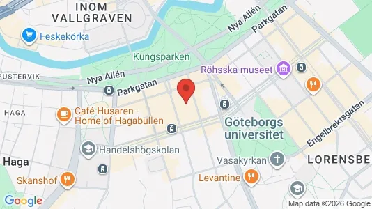Apartments for rent i Gothenburg City Centre - kort over placeringen