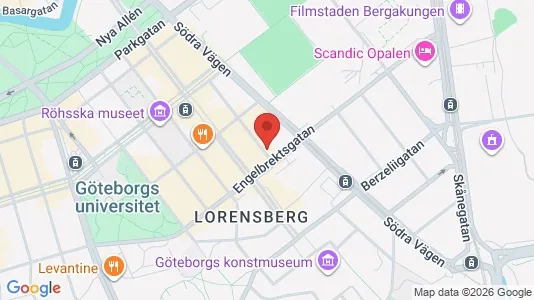 Apartments for rent i Gothenburg City Centre - kort over placeringen