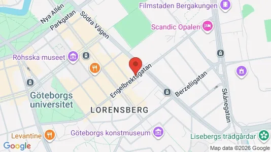 Apartments for rent i Gothenburg City Centre - kort over placeringen