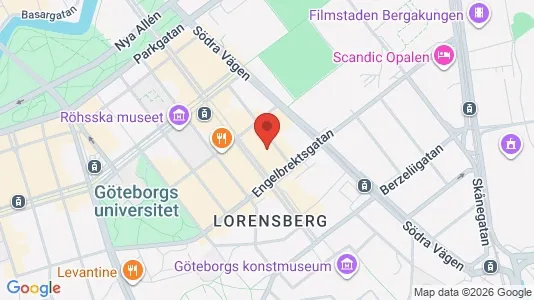 Apartments for rent i Gothenburg City Centre - kort over placeringen