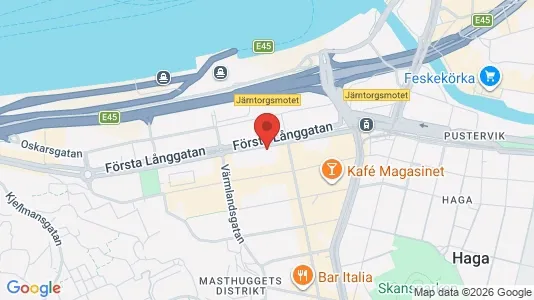Apartments for rent i Gothenburg City Centre - kort over placeringen