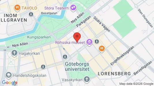 Apartments for rent i Gothenburg City Centre - kort over placeringen