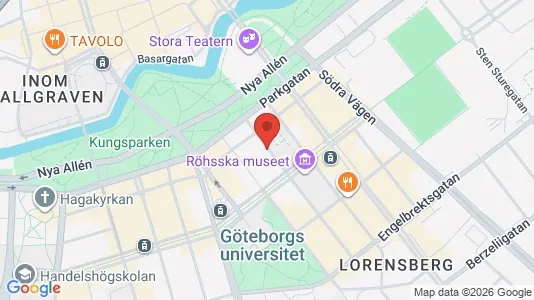 Apartments for rent i Gothenburg City Centre - kort over placeringen