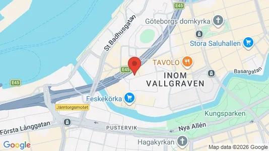 Apartments for rent i Gothenburg City Centre - kort over placeringen