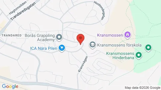 Apartments for rent i Borås - kort over placeringen