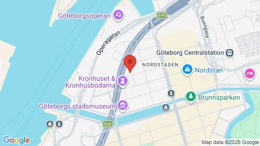 Apartments for rent i Gothenburg City Centre - kort over placeringen