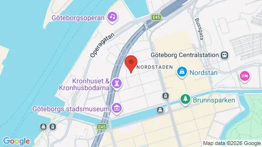 Apartments for rent i Gothenburg City Centre - kort over placeringen