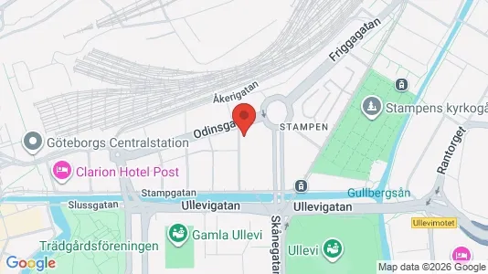 Apartments for rent i Gothenburg City Centre - kort over placeringen