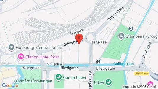 Apartments for rent i Gothenburg City Centre - kort over placeringen
