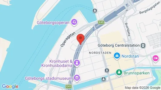 Apartments for rent i Gothenburg City Centre - kort over placeringen