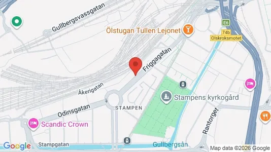 Apartments for rent i Gothenburg City Centre - kort over placeringen