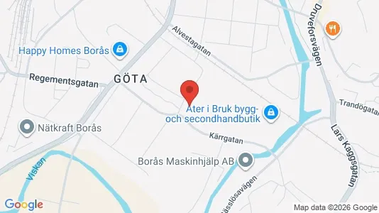 Apartments for rent i Borås - kort over placeringen