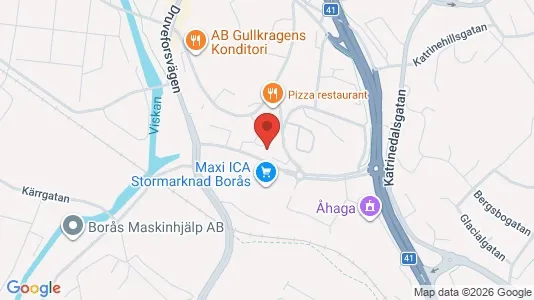 Apartments for rent i Borås - kort over placeringen