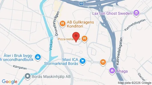 Apartments for rent i Borås - kort over placeringen
