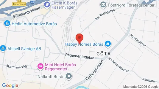 Apartments for rent i Borås - kort over placeringen