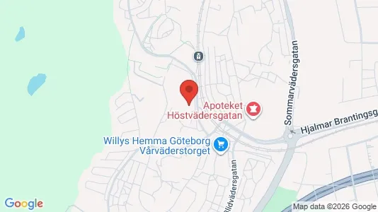 Apartments for rent i Gothenburg East - kort over placeringen