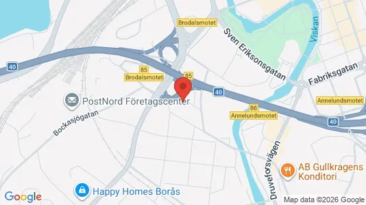 Apartments for rent i Borås - kort over placeringen