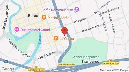 Apartments for rent i Borås - kort over placeringen