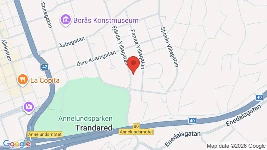 Apartments for rent i Borås - kort over placeringen