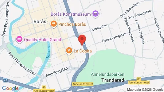 Apartments for rent i Borås - kort over placeringen