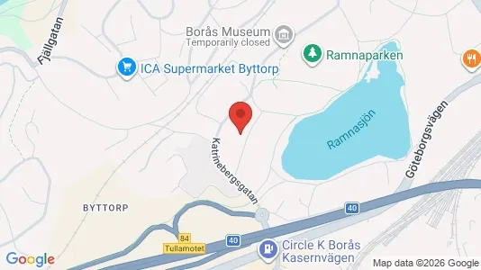 Apartments for rent i Borås - kort over placeringen