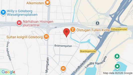 Apartments for rent i Lundby - kort over placeringen