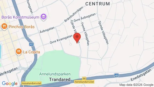 Apartments for rent i Borås - kort over placeringen