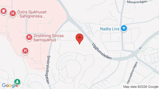 Apartments for rent i Örgryte-Härlanda - kort over placeringen