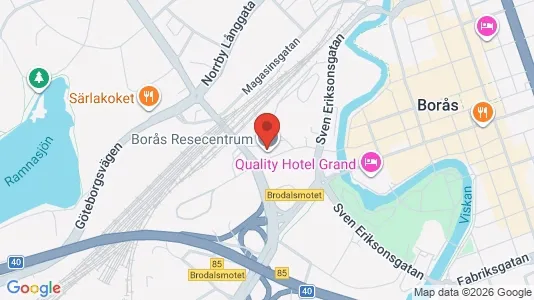 Apartments for rent i Borås - kort over placeringen
