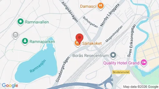 Apartments for rent i Borås - kort over placeringen