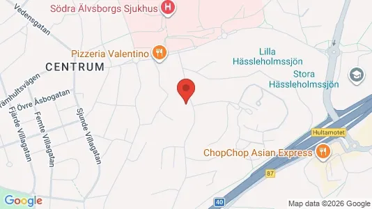 Apartments for rent i Borås - kort over placeringen