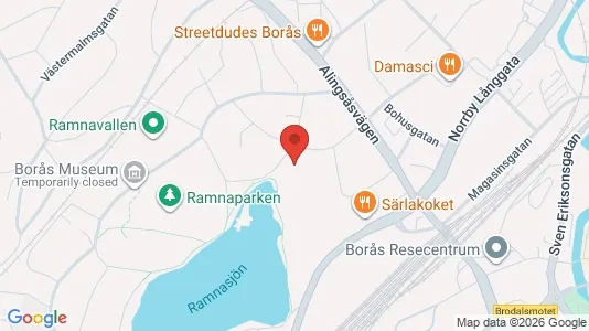 Apartments for rent i Borås - kort over placeringen