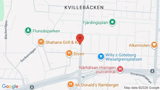Apartments for rent i Lundby - kort over placeringen
