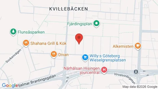 Apartments for rent i Lundby - kort over placeringen