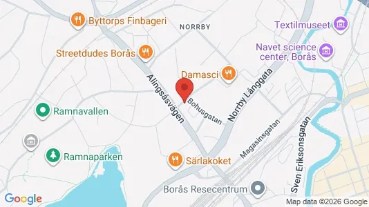Apartments for rent i Borås - kort over placeringen