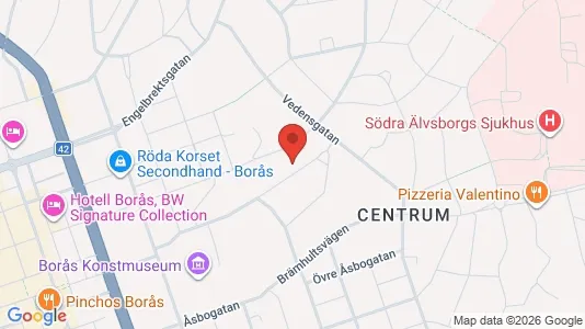 Apartments for rent i Borås - kort over placeringen