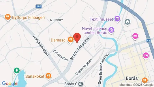 Apartments for rent i Borås - kort over placeringen