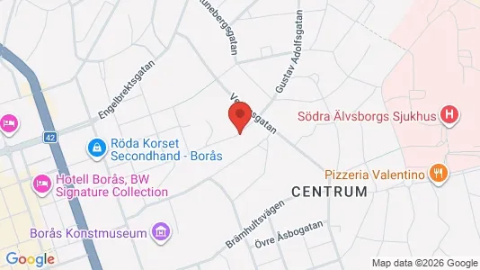 Apartments for rent i Borås - kort over placeringen