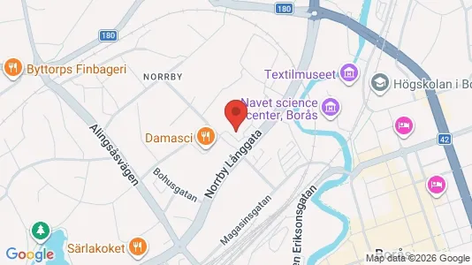 Apartments for rent i Borås - kort over placeringen