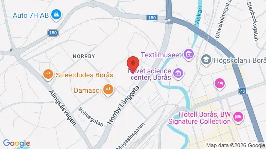 Apartments for rent i Borås - kort over placeringen