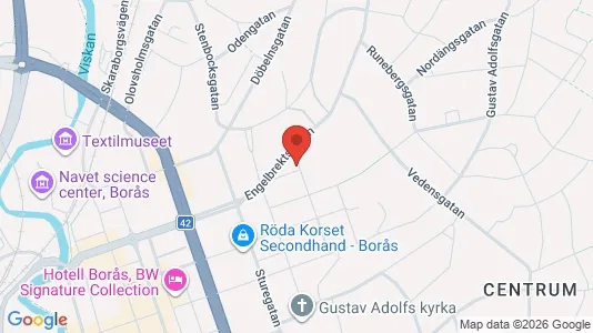 Apartments for rent i Borås - kort over placeringen