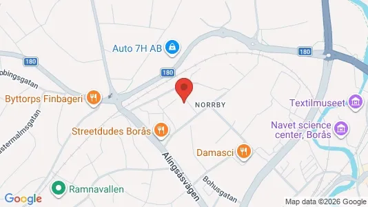 Apartments for rent i Borås - kort over placeringen