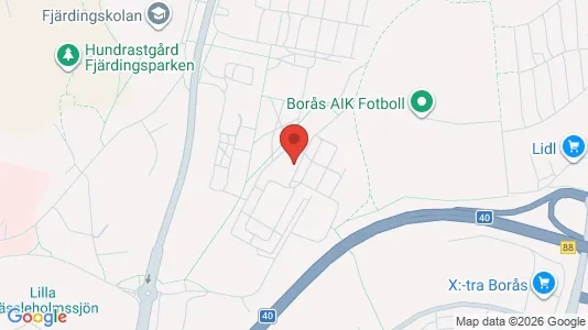 Apartments for rent i Borås - kort over placeringen