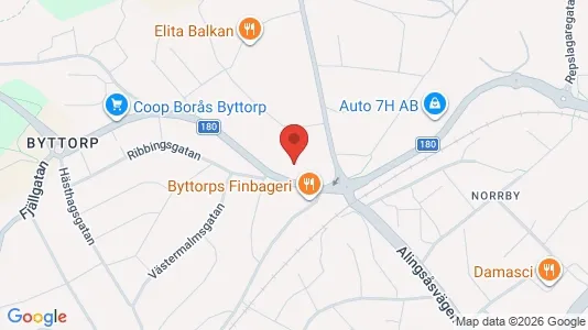 Apartments for rent i Borås - kort over placeringen