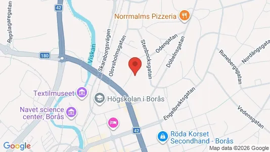Apartments for rent i Borås - kort over placeringen