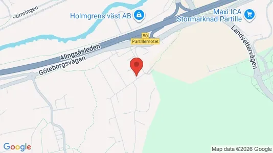 Apartments for rent i Partille - kort over placeringen